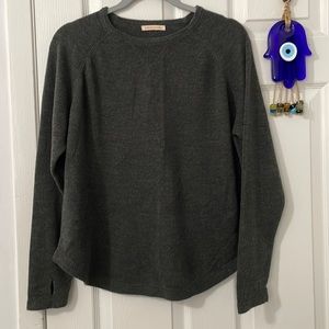 Sweet Romeo Sweater with Thumb Holes Size Medium Charcoal Gray
